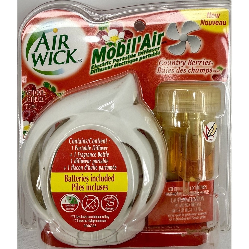 AIR WICK Mobil Air Electric Portable Diffuser COUNTRY BERRIES Air Wick NEW